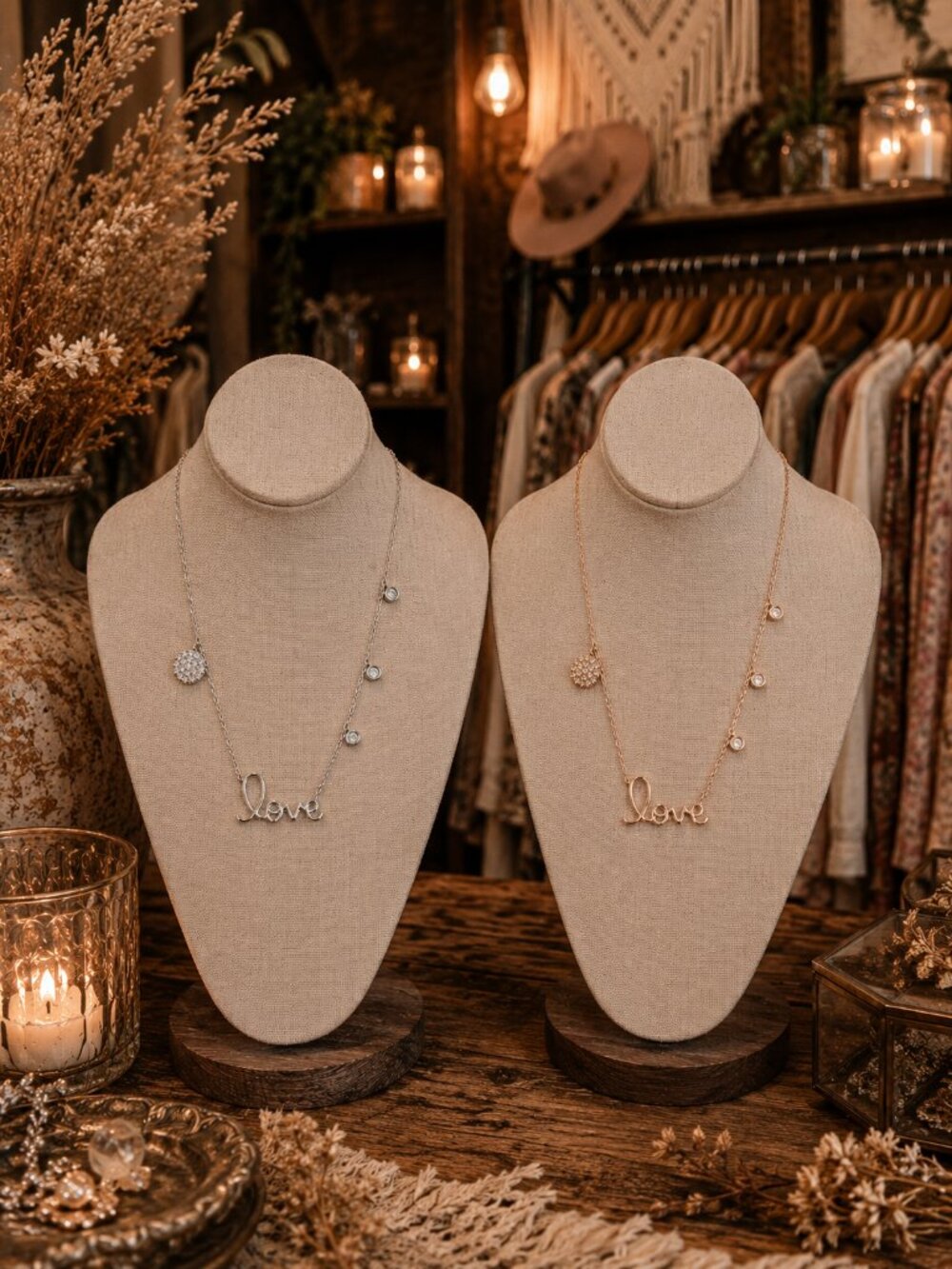 Love Script Necklace